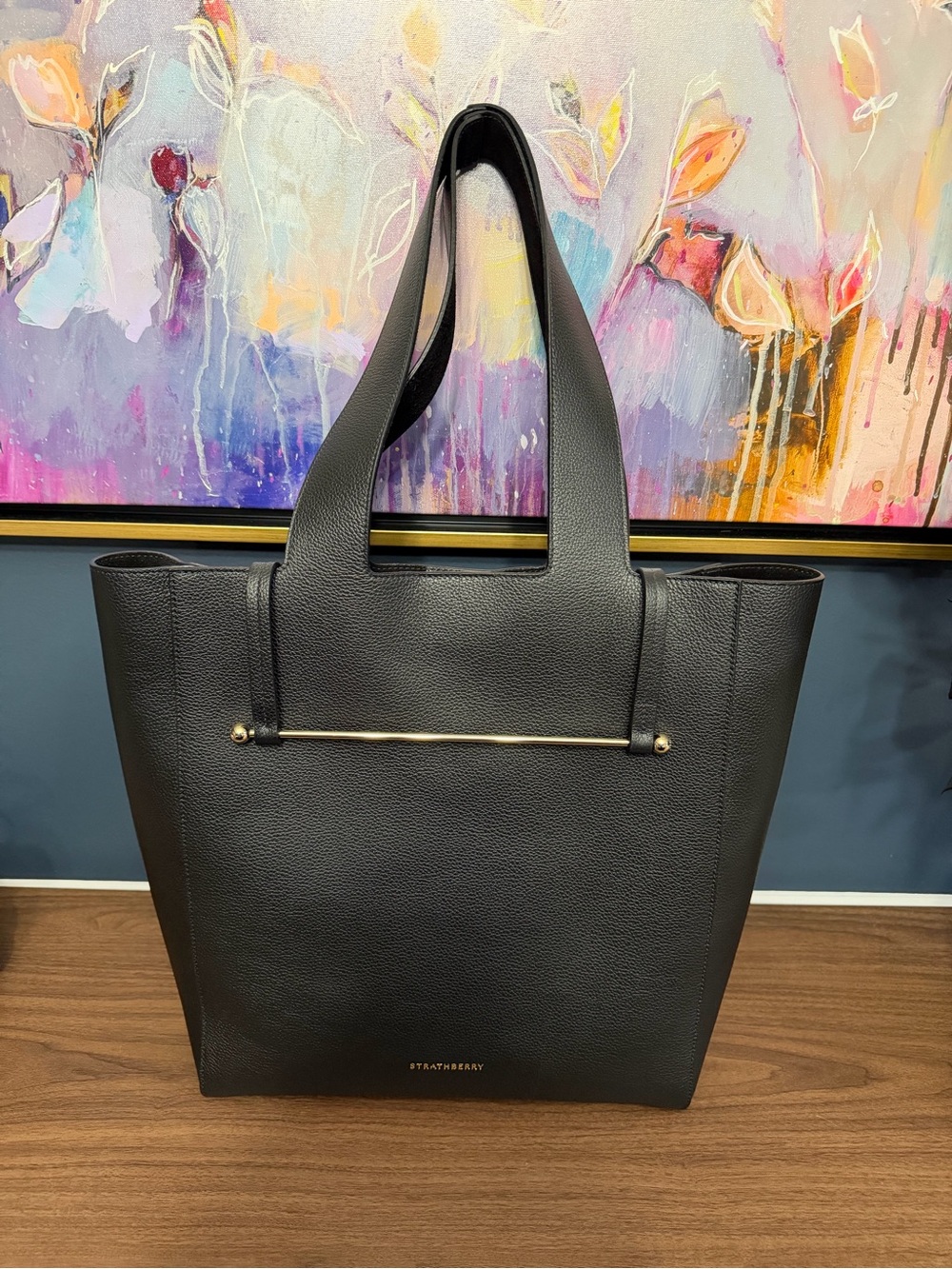 NWT! Strathberry Melody Fine Grain Leather Tote